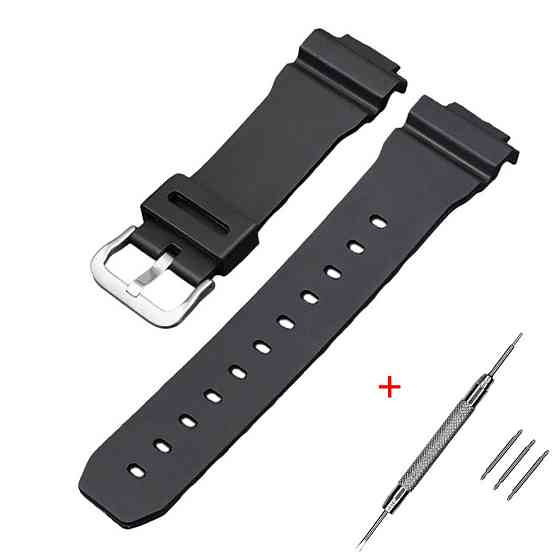 Ремінець для Casio G-Shock DW-6900 Black SI SBR Київ