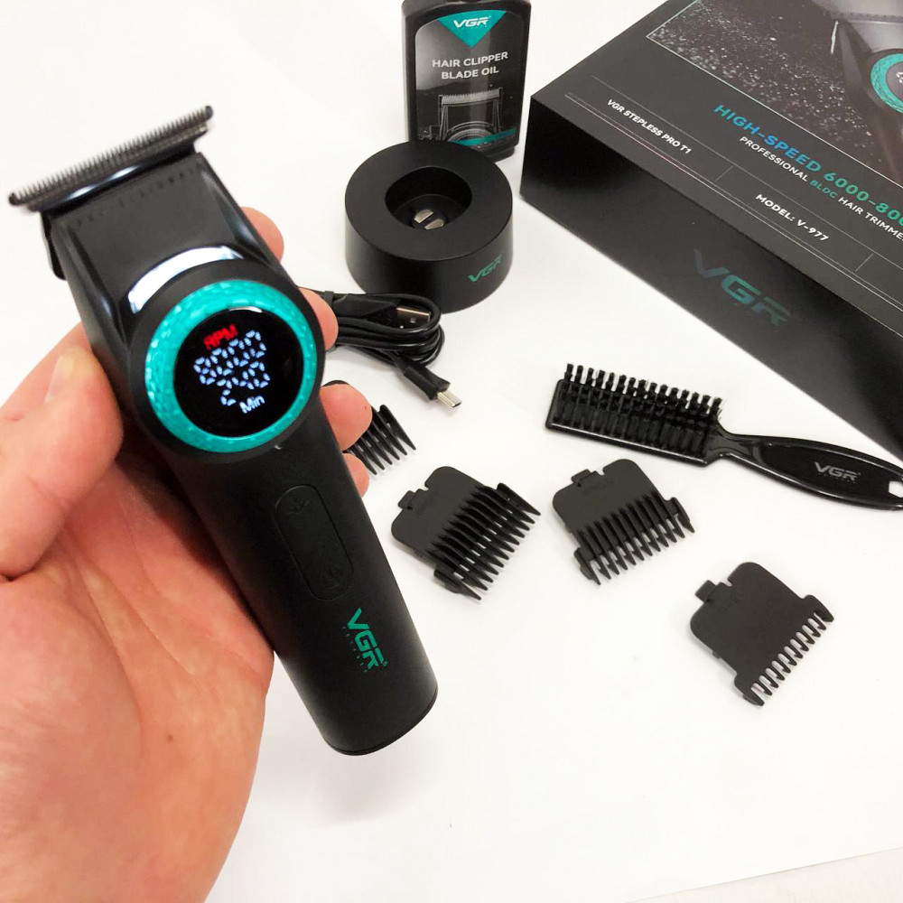 Професійна машинка для стрижки волосся голови VGR, Багатофункціональна акумуляторна машинка для стрижки UJ-39 Львів - фото 15
