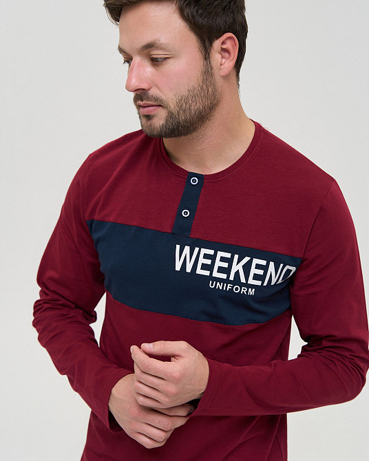 Чоловіча піжама зі штанами в карту — Weekend Tom John 93426 L Київ - фото 3