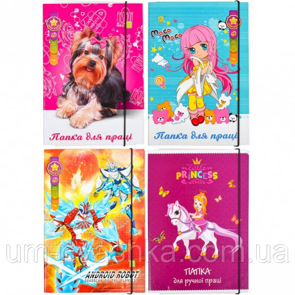 Папка для праці А4 об'ємна ламінована на гумці Кривий Ріг - фото 2