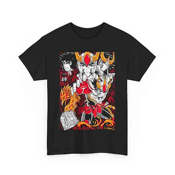 Футболка для мальчика аниме Хеавй Ікки Десигн Джапанесе оверсайз (рост от 165 до 180 ) Черний AnimeJ0362m Днепр