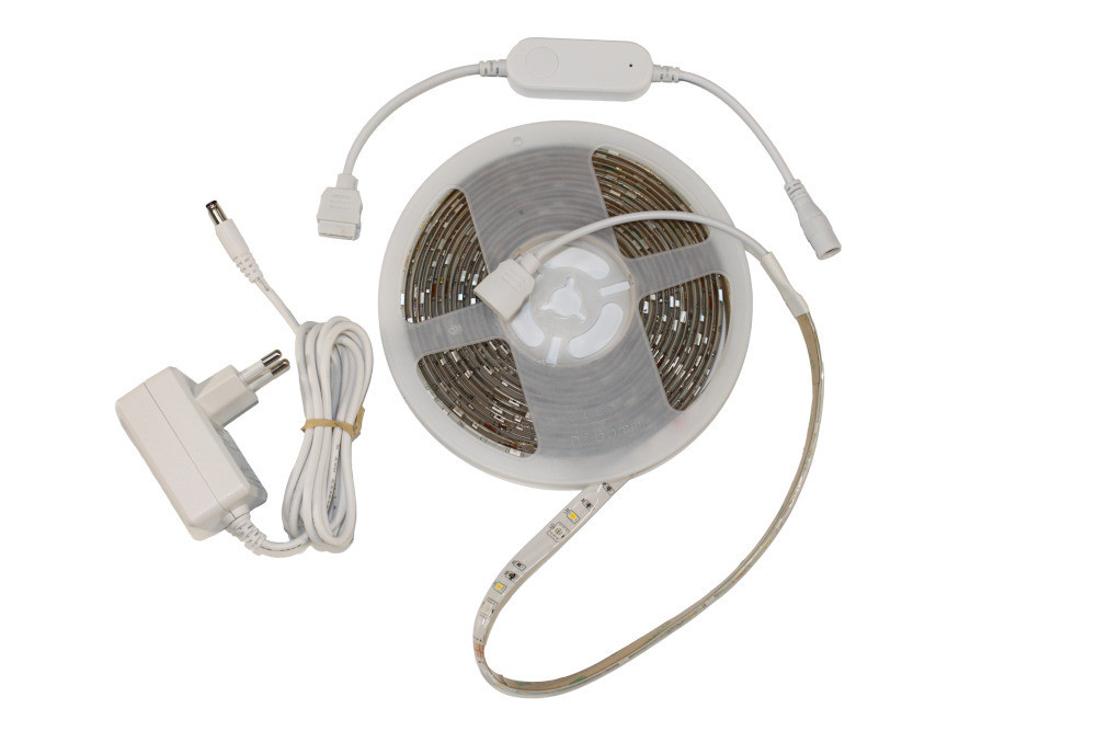 LED стрічка  8Вт 12В RGB+теплий білий  IP65  (smart) Дніпро - фото 1