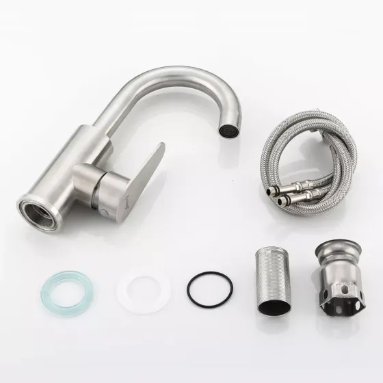 Смеситель для умывальника Frap F1348 сатин Киев