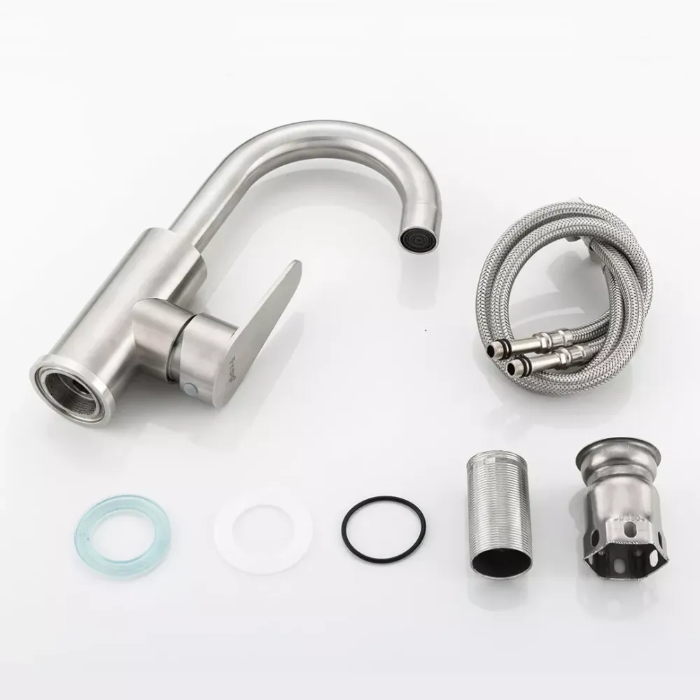 Змішувач для умивальника Frap F1348 сатин Київ - фото 3