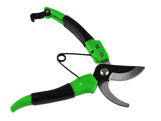 Секатор садовий "GeKo" для гілок до 20мм, пластмасові ручки, загальна довжини 200мм Киев