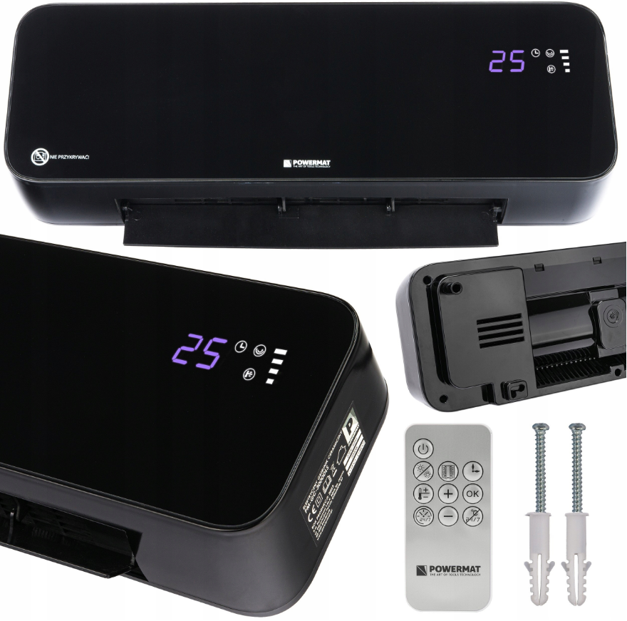 Теплова завіса Powermat 2000Вт Чорний (Польща) Київ - фото 1