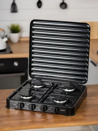 Газовая настольная плита SK-6004 четырёхконфорочная портативная для дома, дачи и кемпинга Одесса