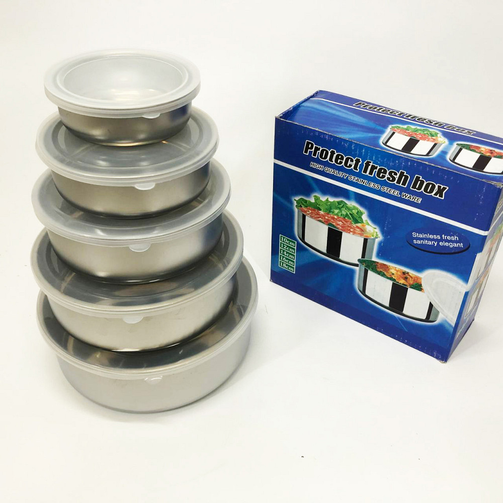 Набір харчових контейнерів Unique UN-1515 5 шт із нержавіючої сталі NA-35 Івано-Франківськ - фото 10