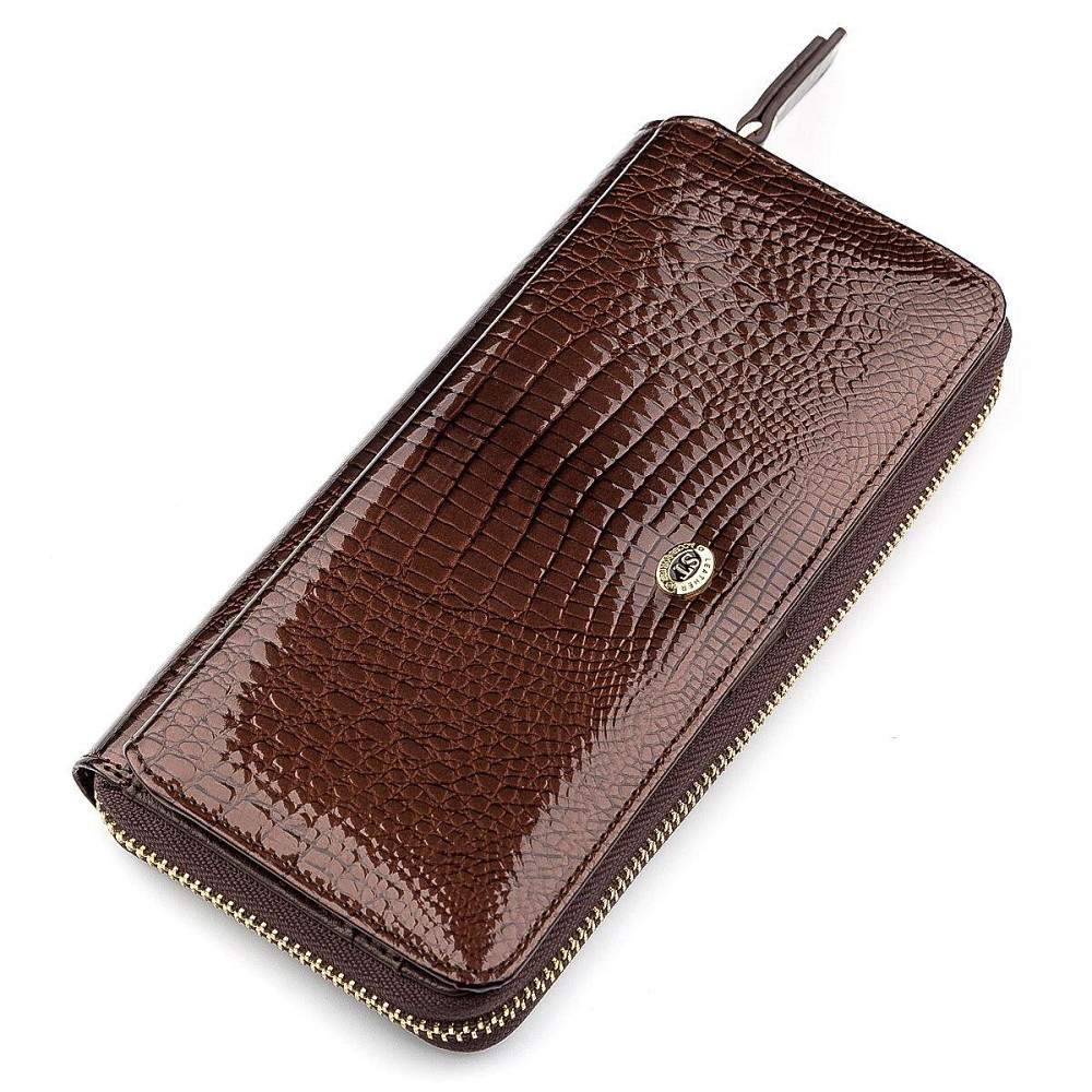 Кошелек женский ST Leather 18438 (S7001A) многофункциональный Коричневый Киев - изображение 12