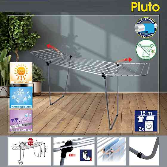 Сушарка для білизни підлогова Casa Si Pluto 18m Silver (CS92748Q05) Київ