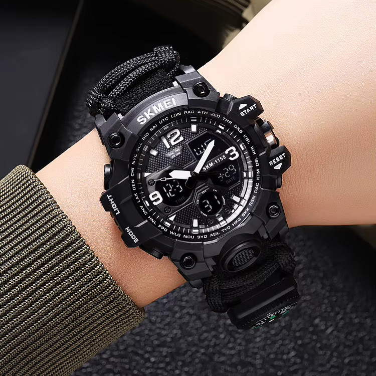 Військові годинники з секундоміром SKMEI, Спортивні чоловічі годинники для хлопця HO-38 Львів - фото 4
