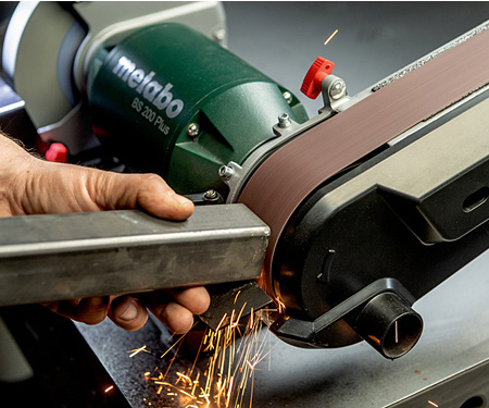 Профессиональная комбинированная точилка Metabo BS 200 Plus : 600 Вт, диск 200мм, шлифлента 1020мм, 2.7 Нм Киев - изображение 10