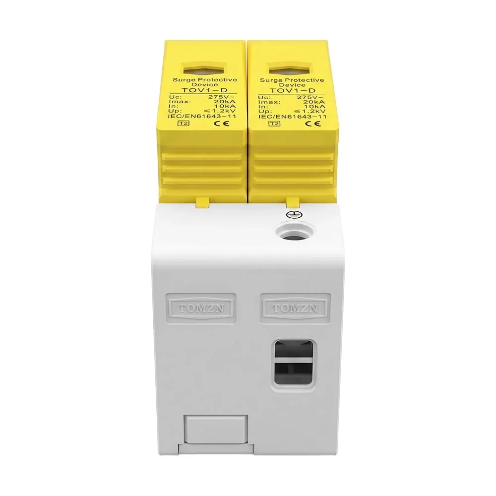 Обмежувач напруги TOMZN TOV1-20/2P 275V AC 10-20kA під DIN-рейку 2 полюси (51-00127) Киев - изображение 8