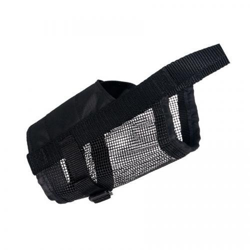 Намордник Trixie для собак, з сітчастою вставкою, поліестер, L 18-28 см/26-42 см (чорний) Вінниця - фото 1