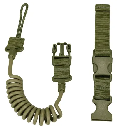 Страховочный тренчик с карабином для пистолета, страховочная резинка от потери оружия, Хаки Каменец-Подольский