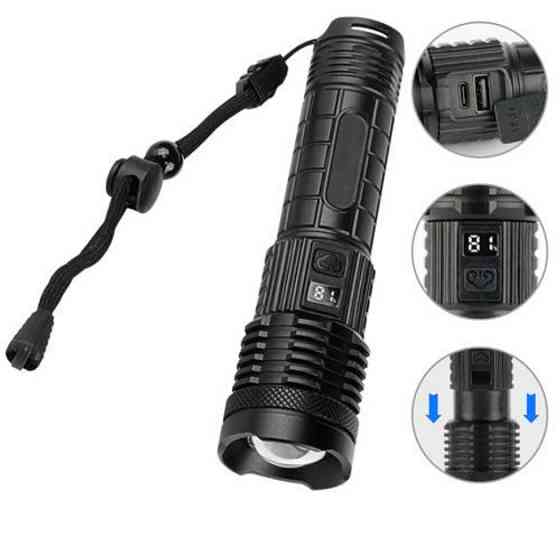 Пылевлагозащищенный ударопрочный фонарь PLD-H007, Профессиональный тактический фонарик CU-77 Львов