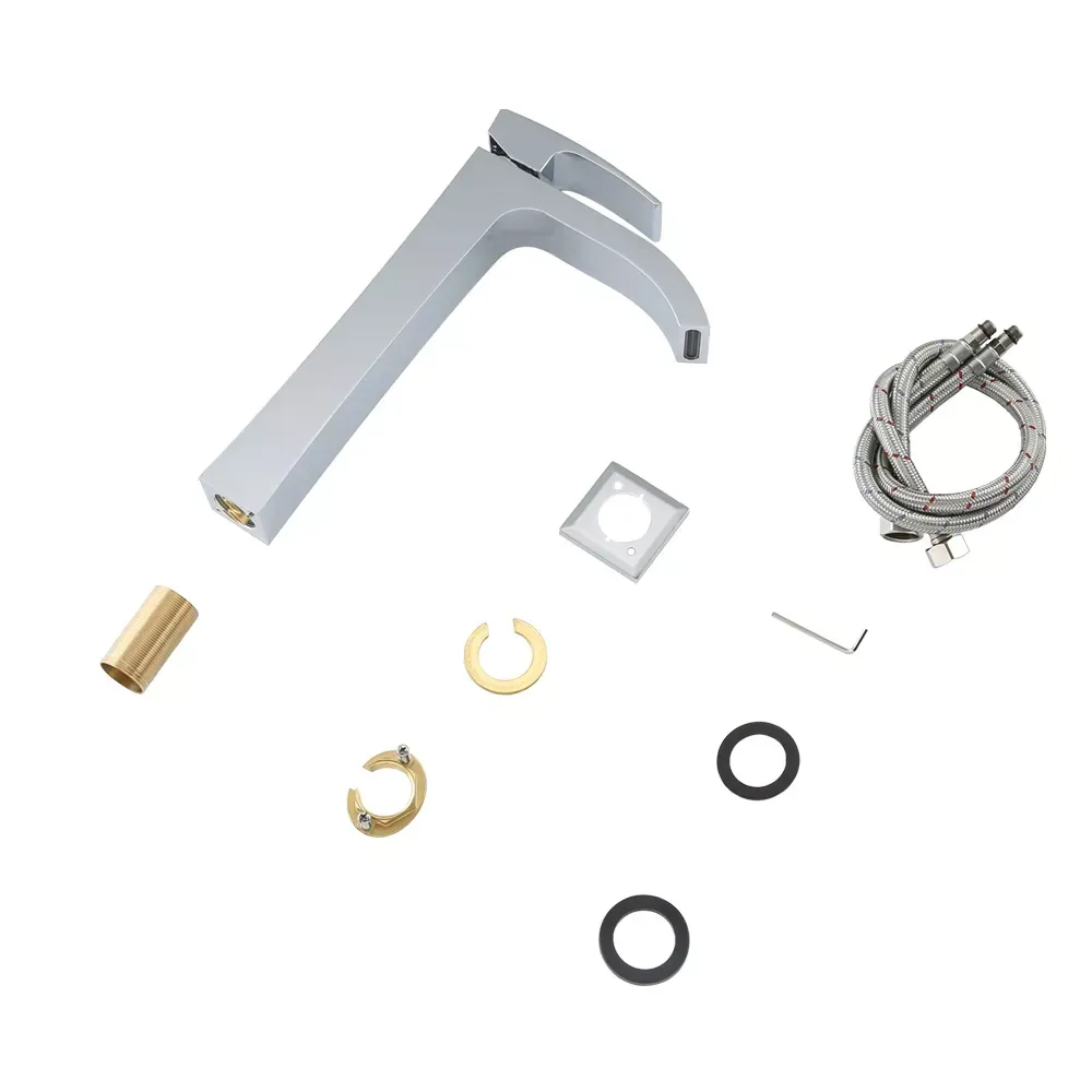 Змішувач для раковини високий Gappo G1007-81 хром Київ - фото 6