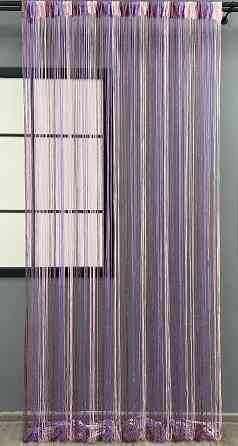 Шторы-нити с люрексом Малиновый с сиренево-розовым 300х300см 1 шт (61-075) Киев