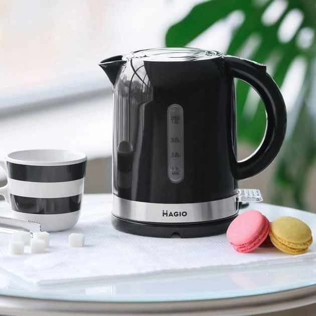 Бездротовий електричний чайник Magio, Якісний електрочайник для кухні, Електрочайники металеві для дому NI-94 Львів - фото 8