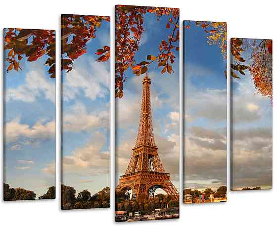 Модульна картина Париж Осінь Art-14_5 Київ