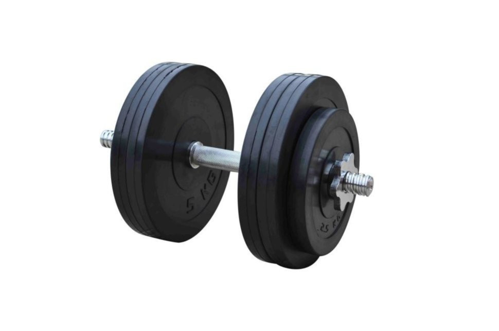 Гантелі обгумовані набірні 2 по 26 кг Гантелі, гирі, штанги та диски металеві Київ - фото 6