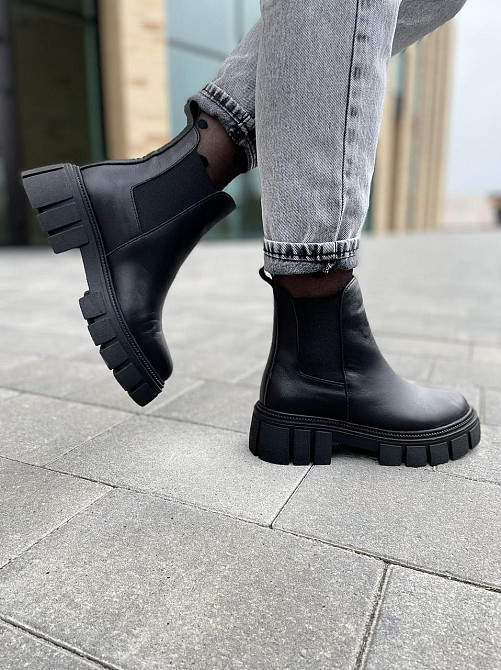 Черевики жіночі GREMMY чорні шкіра натуральна висота 13 см (604/2) Коломыя - изображение 10