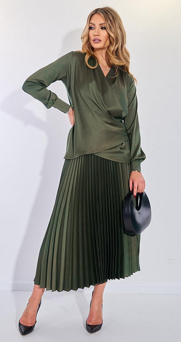 Костюм зі спідницею гофре із шовку (42) Київ - фото 9