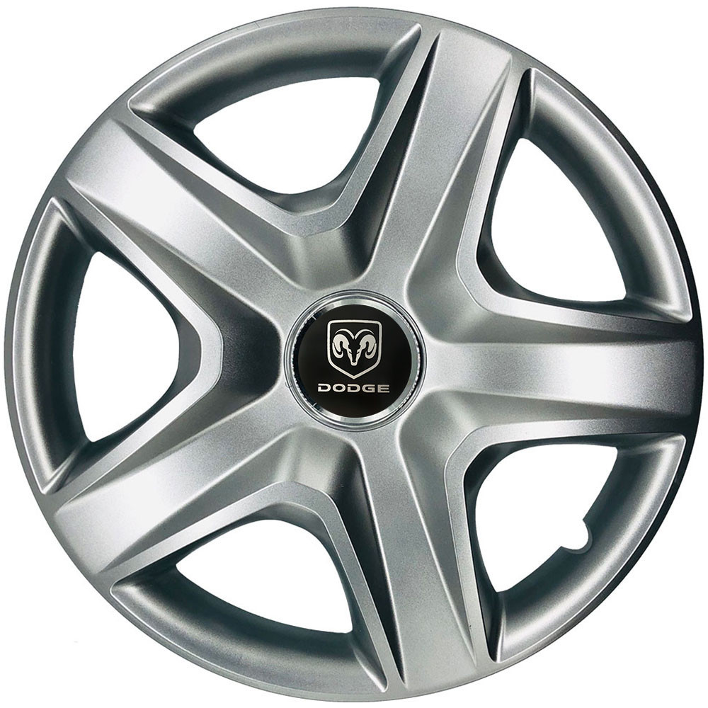 Автомобільні модельні ковпаки R13 Dodge 101 4шт, SJS, сріблясті Київ - фото 1