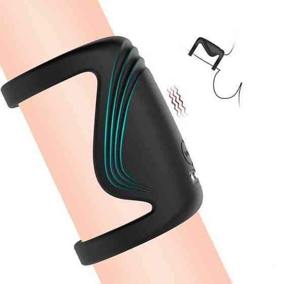 Насадка на пенис с вибрацией Black Velvets Sleeve Винница