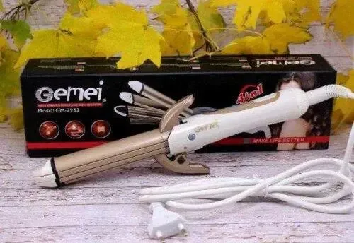 Стайлер для волос 4 в 1 Gemei GM-2962, плойка, утюжек, гофре Коломыя - изображение 1