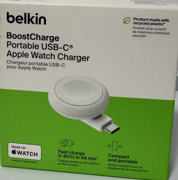 Беспроводная зарядка Belkin USB-C Apple Watch Charger, (WIZ022glWH-B1) Киев - изображение 3