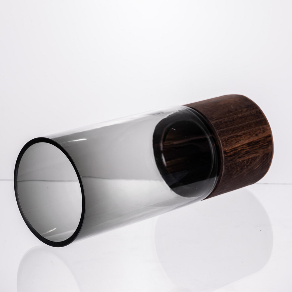 Ваза для квітів кругла скляна 25.5 (см) декоративна HP-19-162-2 Коломия - фото 3