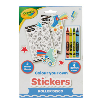 Набор для творчества Crayola Раскраски-наклейки Роллер-диско С карандашами (15754-B) Винница - изображение 3