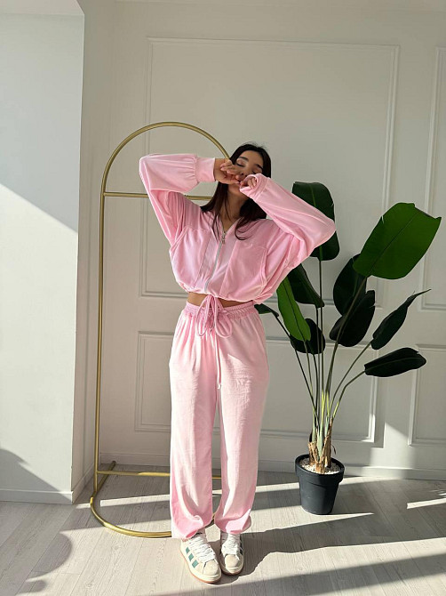 Женский плюшевый прогулочный костюмчик двойка: кофта и штаны плюшевый велюр Одесса - изображение 2