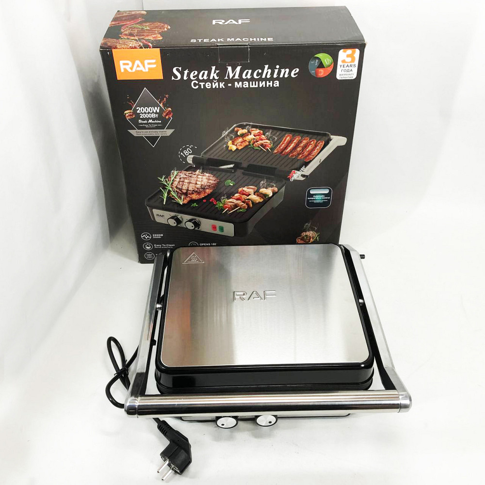 Гриль для стейків для кухні RAF, Гриль апарат електричний Універсальний контактний FA-92 Львів - фото 4