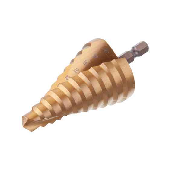 Свердло ступінчасте по металу, спіральне, 9-36 мм, HEX INTERTOOL SD-5838 Київ