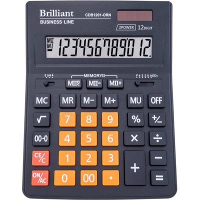 Калькулятор Brilliant CDB1201-BK (CDB1201-ORN) Вінниця - фото 1
