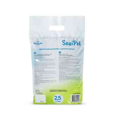 Наповнювач для туалету Природа Sani Pet універсальний деревний (яблуко) 2.5 кг (4823082407934) Вінниця