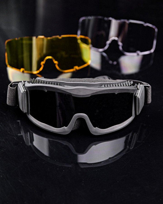 Очки маска  защитные баллистические с вентиляцией   ПП7843 Одесса - изображение 1