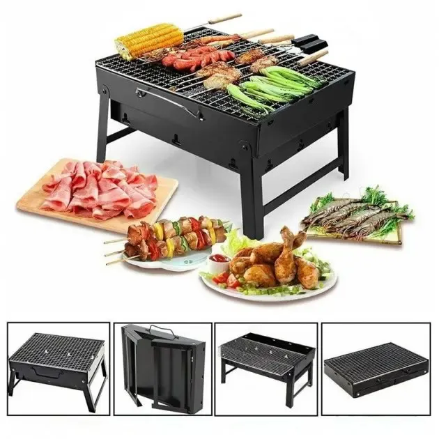 Складной мангал гриль, барбекю 35 x 27 x 20 см Коломия - фото 6