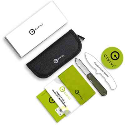 Ніж Civivi Sendy, Green Micarta, Stonewash (C21004A-1) Вінниця