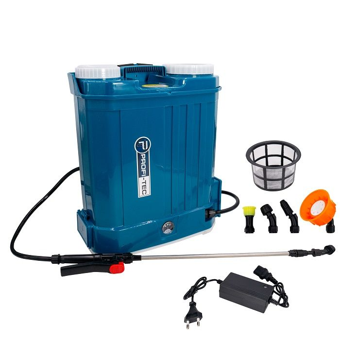 Мощный аккумуляторный опрыскиватель PROFI-TEC PS1610 : с АКБ 12V 8Ah, бак 16л (005970) Киев - изображение 1