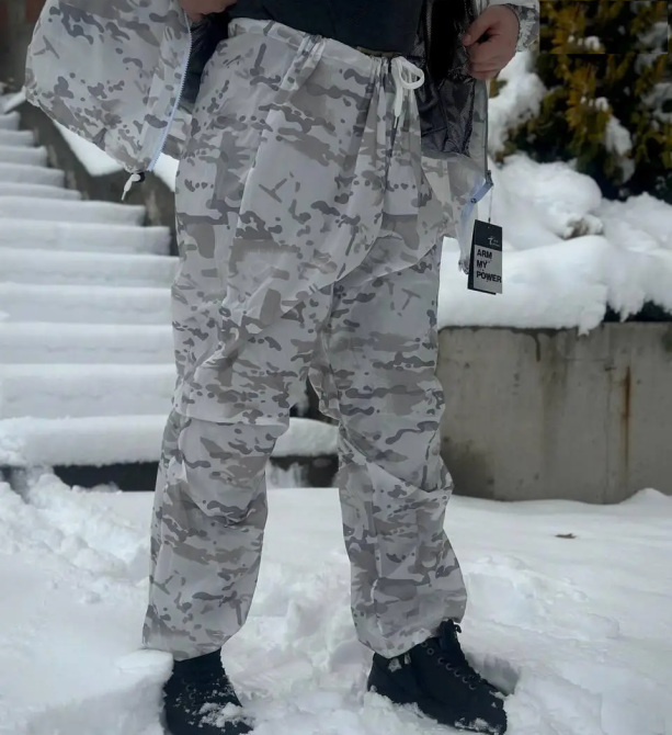 Тактический маскировочный костюм Alpine (куртка + брюки) Белый мультикам Винница - изображение 7