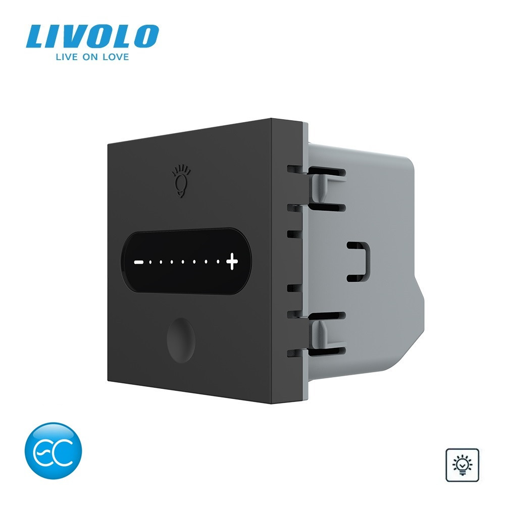 LIVOLO Розумний сенсорний димер LIVOLO, чорний, 2А 230В, без нейтралі, модуль без рамки (VL-FC1 Коломия - фото 4