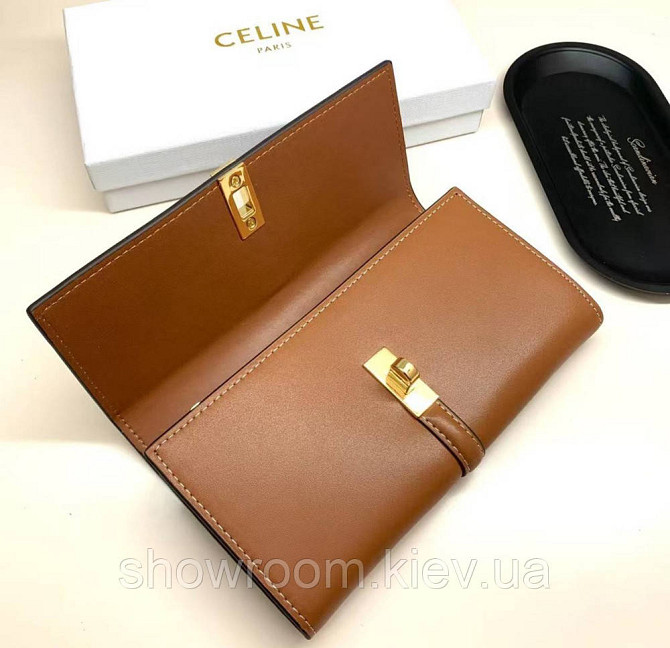 Жіночий брендовий гаманець Celine (924) brown Київ - фото 7