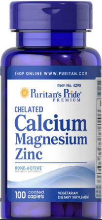 Кальцій Магній Цинк Хелат Puritan's Pride Calcium Magnesium Zinc 100 капс Київ