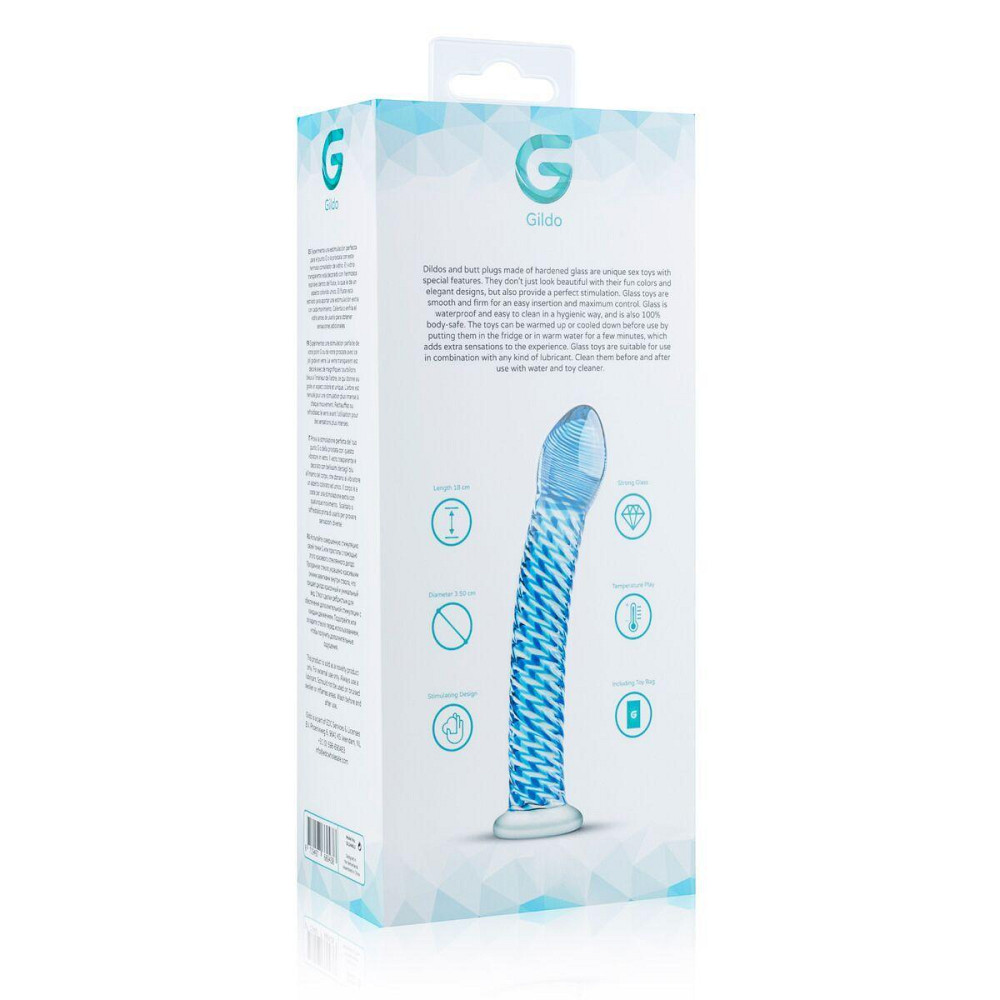 Скляний дилдо Gildo Glass Dildo No. 5 Sex Aura Київ - фото 7