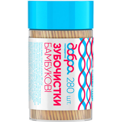 Зубочистки Добра Господарочка Бамбуковые 280 шт. (4820086522267) Винница - изображение 1