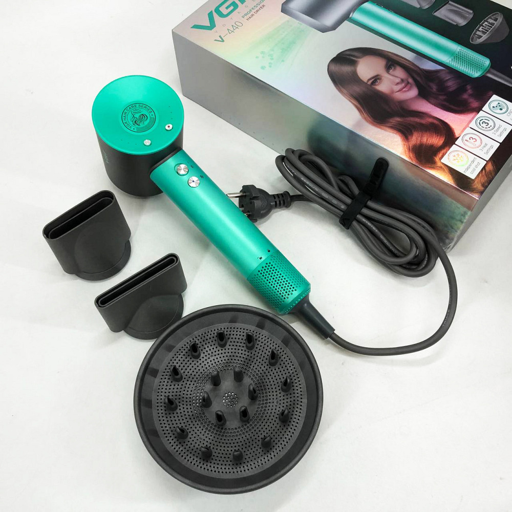 Фен для укладання волосся універсальний VGR, Фен для укладання зачіски з режимом іонізації ZH-44 Львів - фото 12