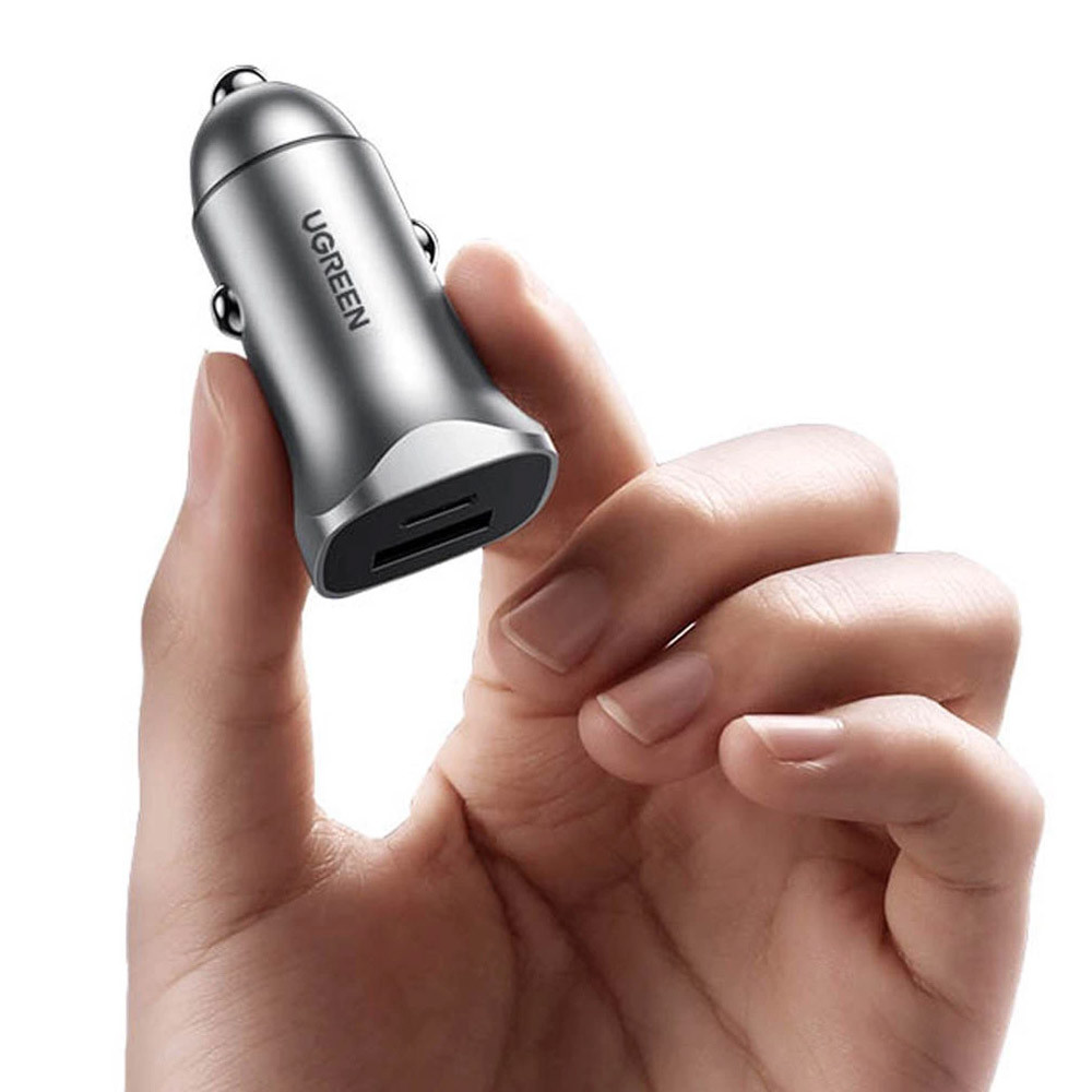 Автозарядка 2xUSB 30W (USB-C + USB-A) CD130 Ugreen Винница - изображение 7